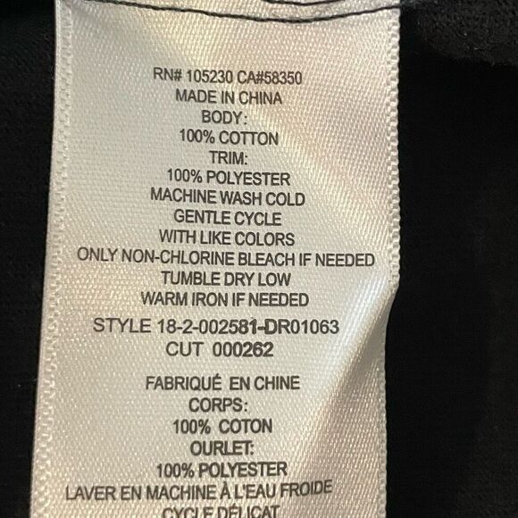 Current/Elliott Black The Silt Stripe Tee Crew Neck Cotton Shift Mini Dress - Picture 7 of 8